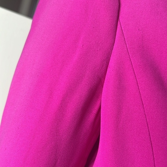 Emanuel Ungaro Paris Sz 34 Bright Pink Fitted Single Button Blazer - Picture 5 of 9